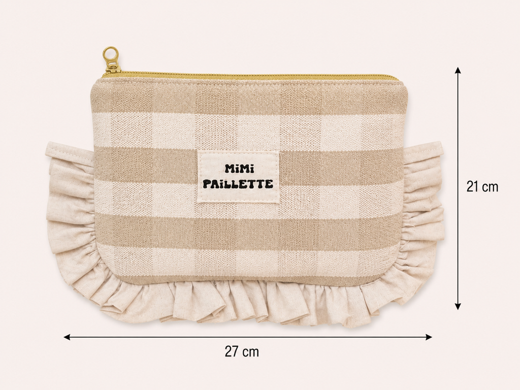 La pochette mini beige élégance