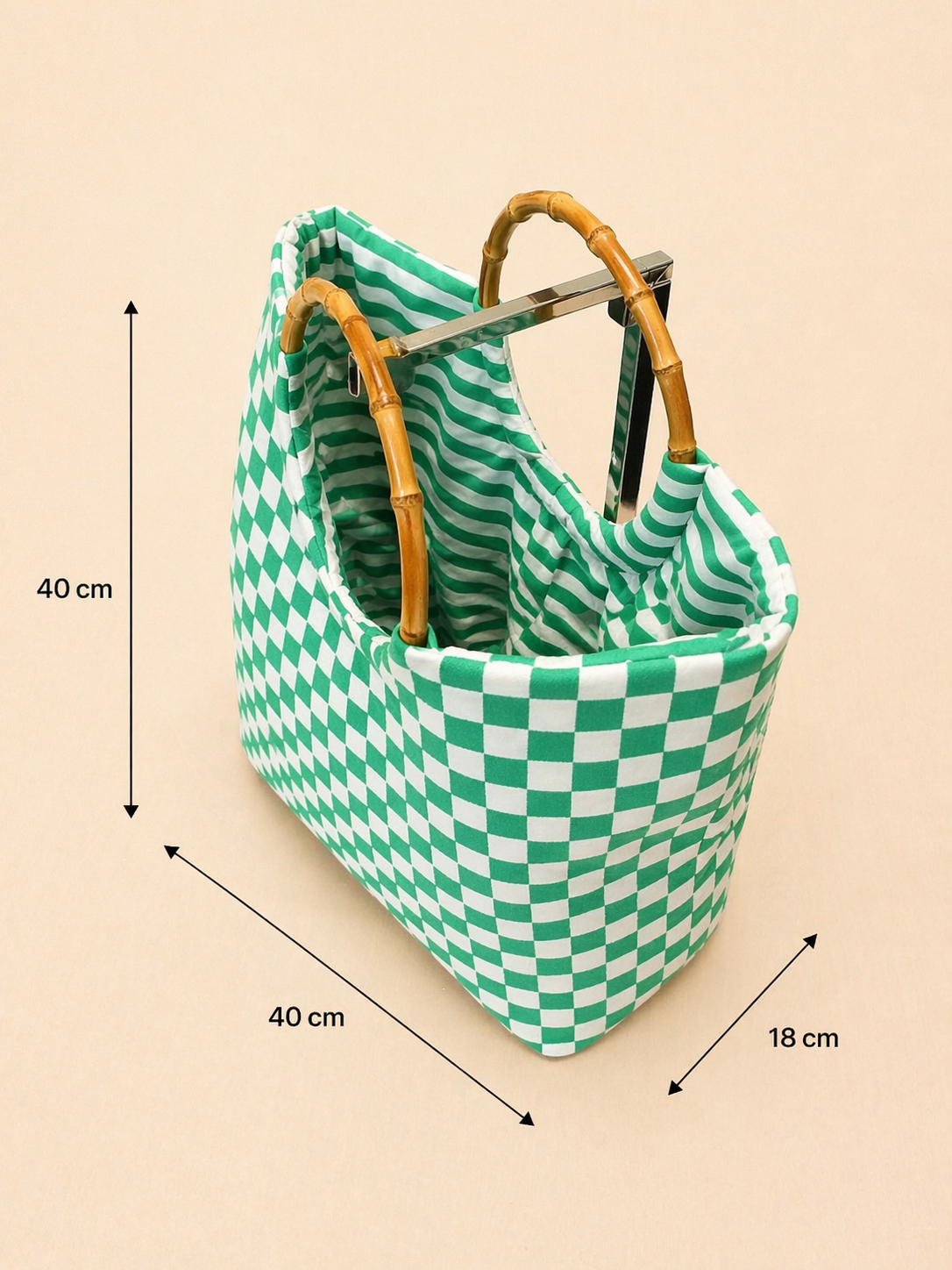 Sac Le Bambou collection damier