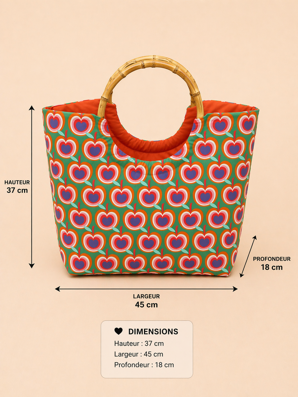 Sac Le Bambou Apple love