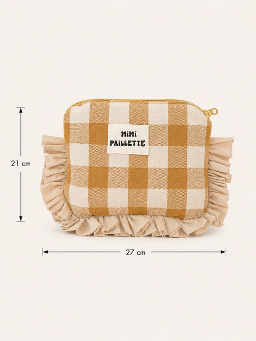 La mini pochette vichy bohème