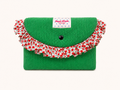 La pochette mini coquelicot bohème