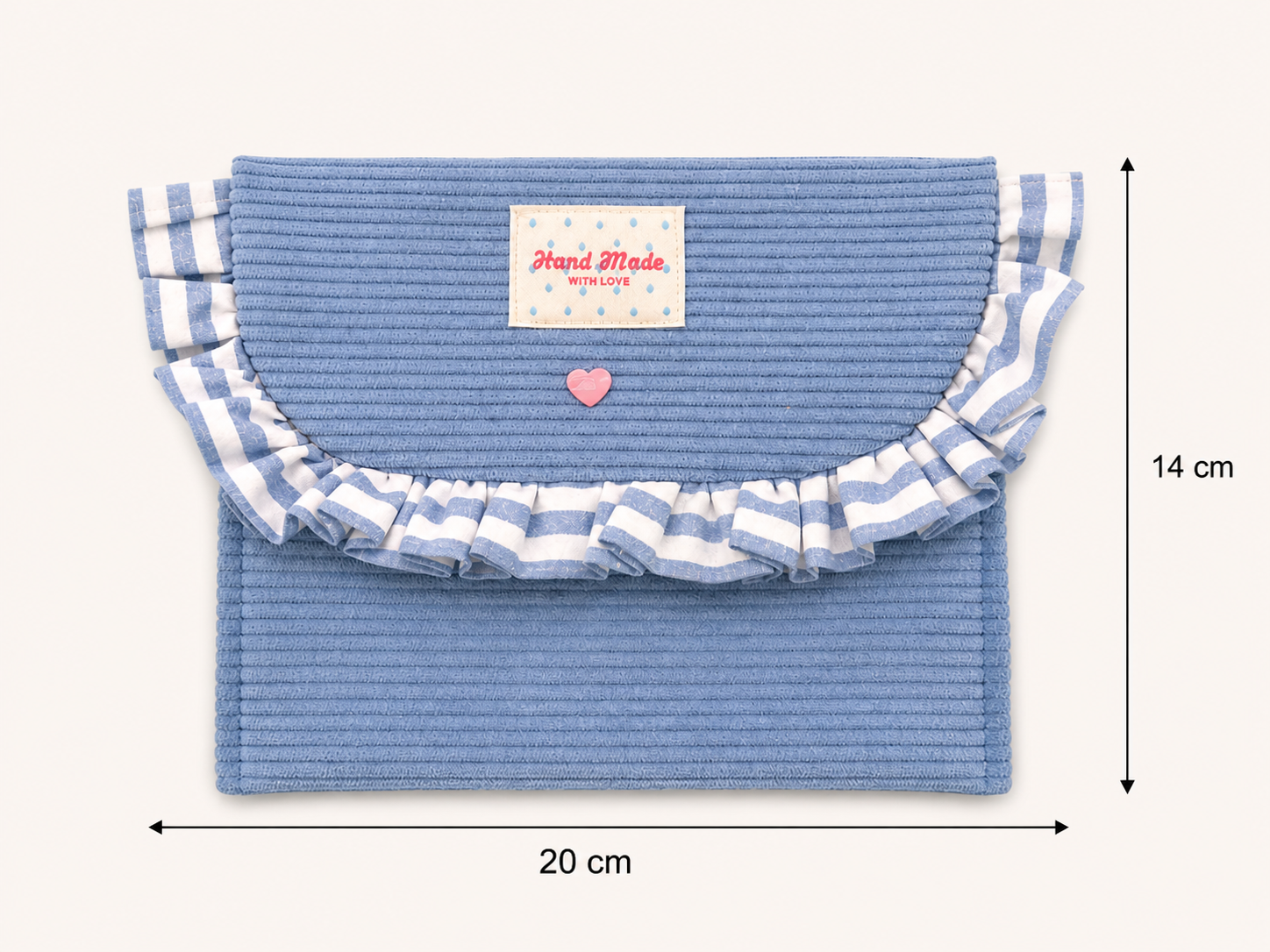 La pochette mini blue capri
