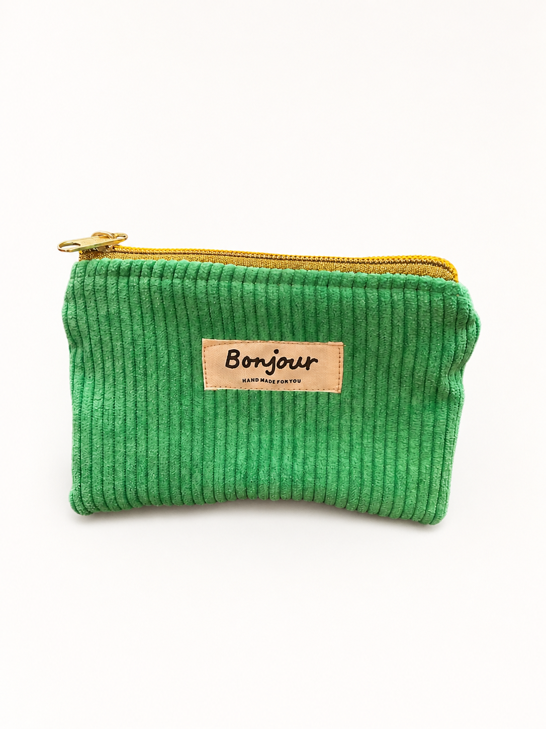 La mini pochette velours Green