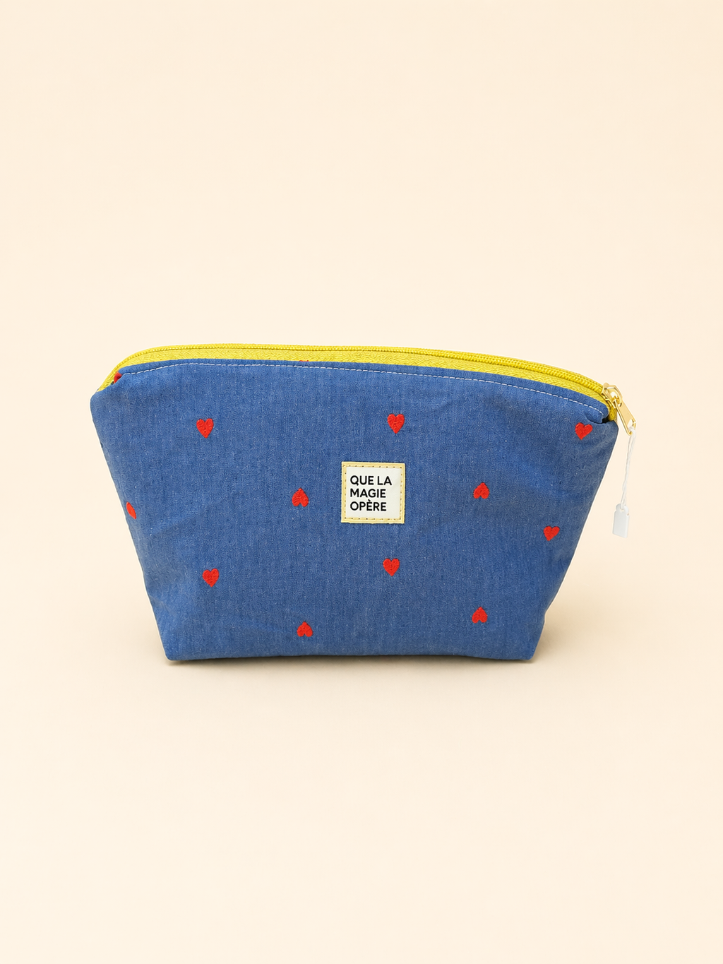 La pochette Love denim