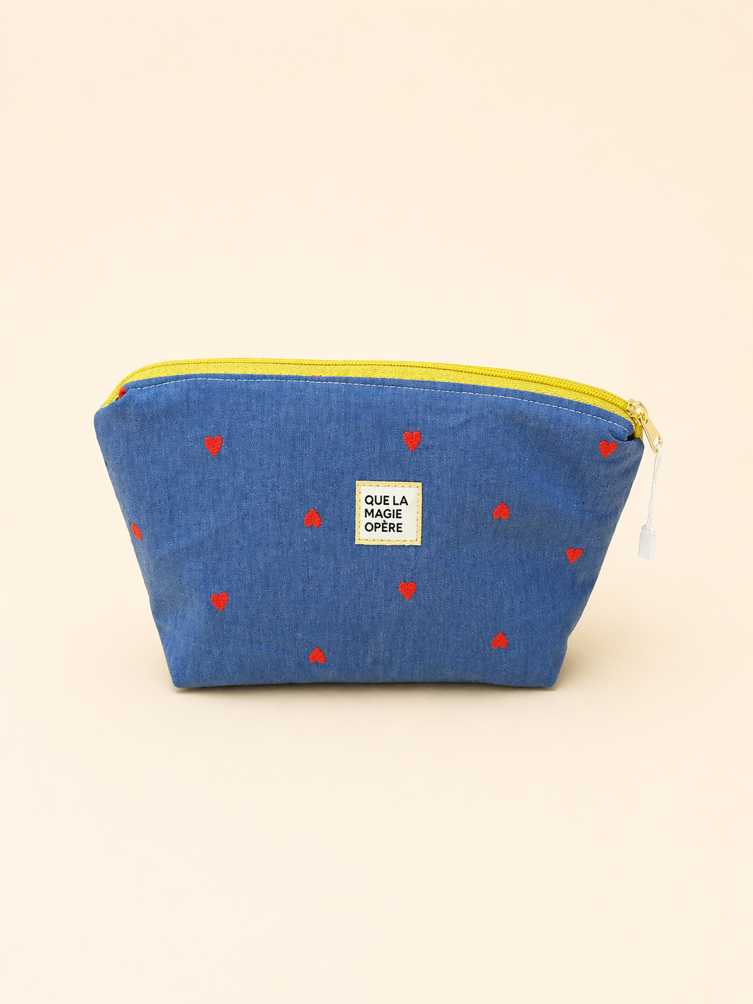 La pochette Love denim