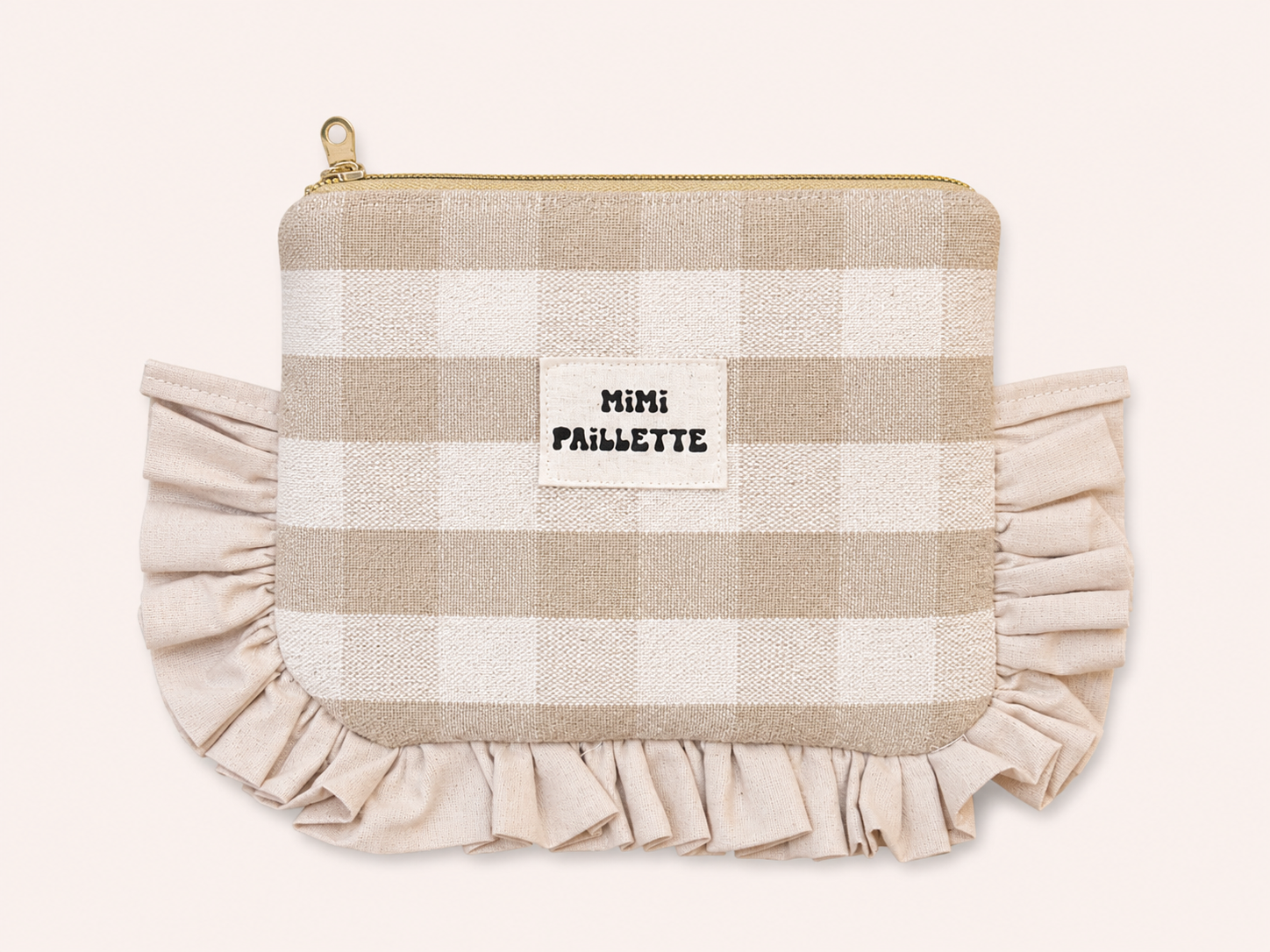 La pochette mini beige élégance