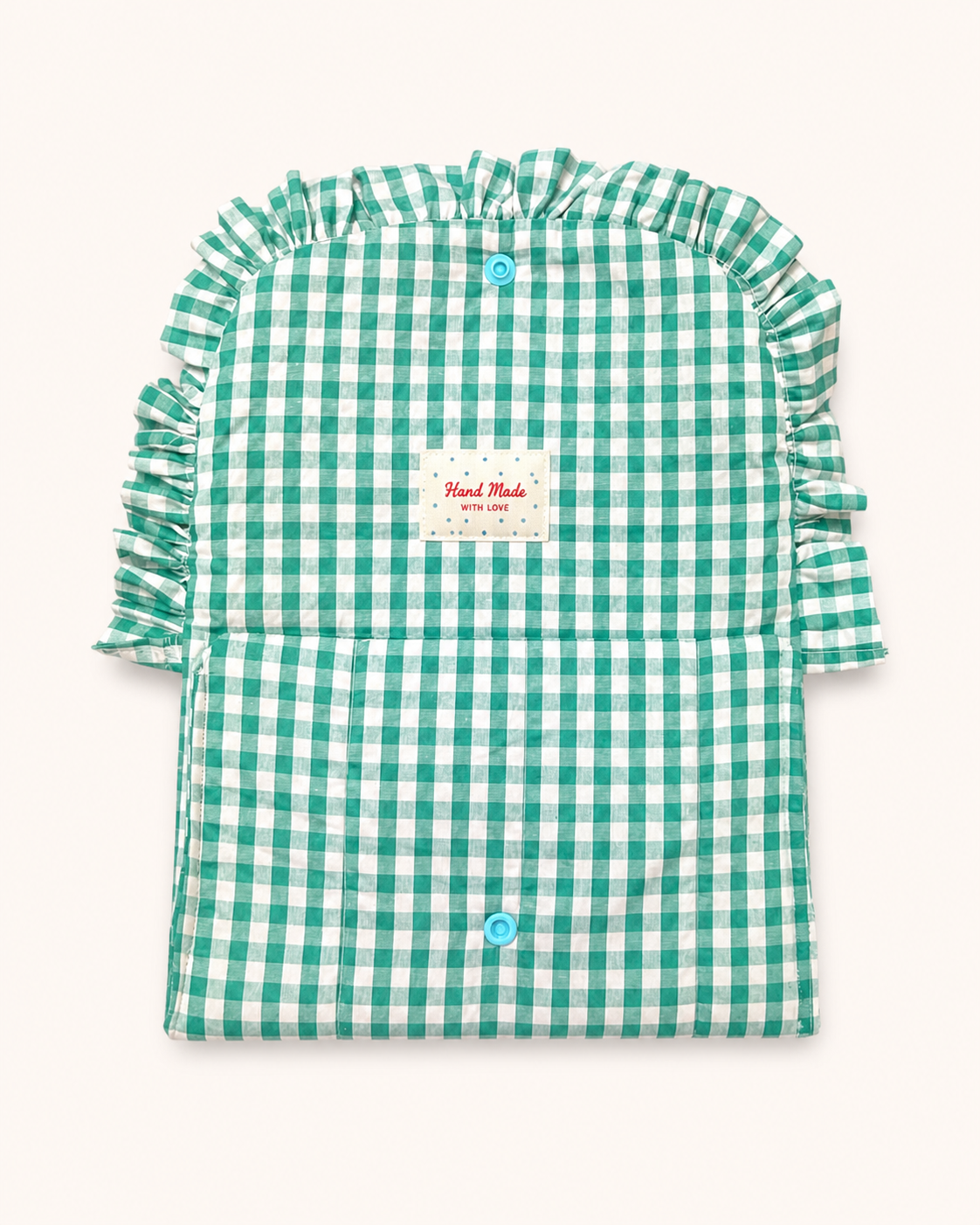 La pochette mini vichy menthe