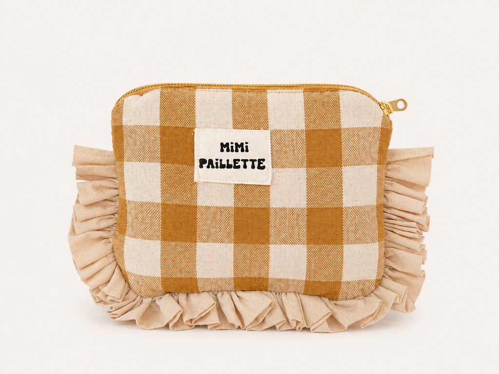 La mini pochette vichy bohème