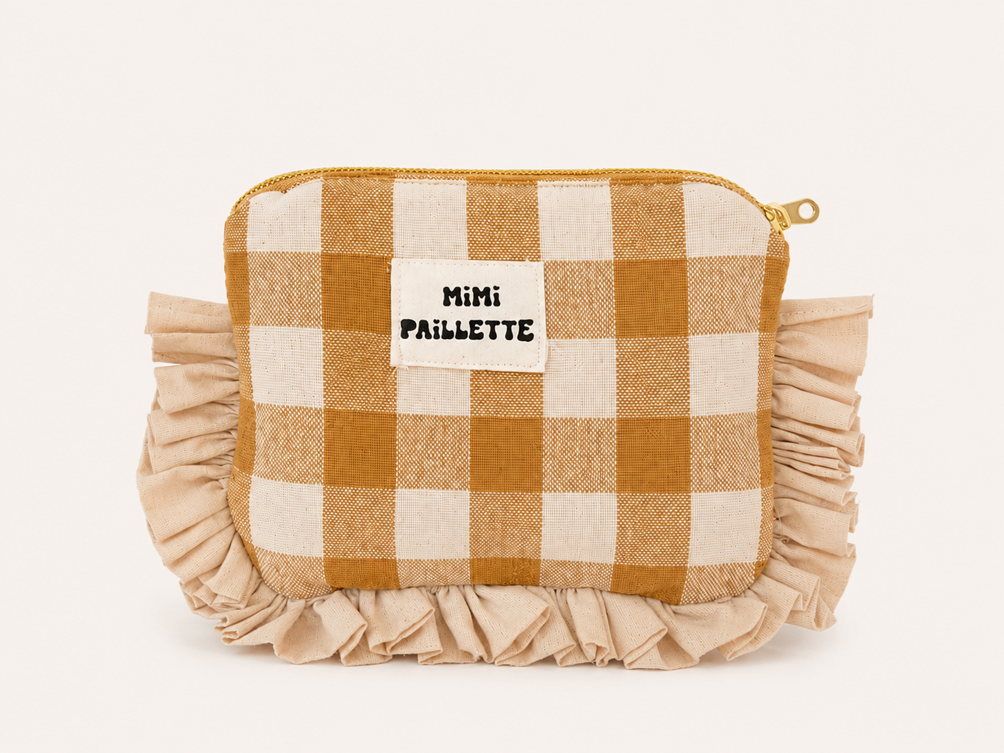 La mini pochette vichy bohème