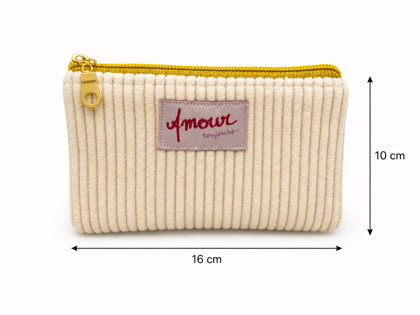 La mini pochette amour vanille
