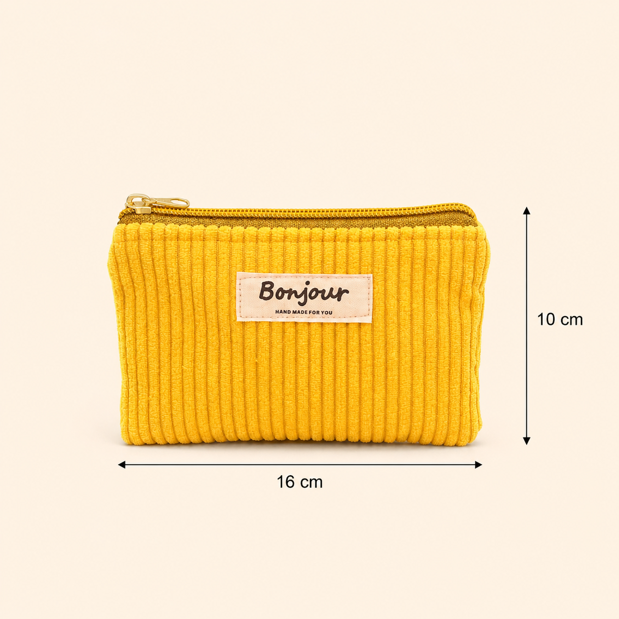 La mini pochette soleil moutarde