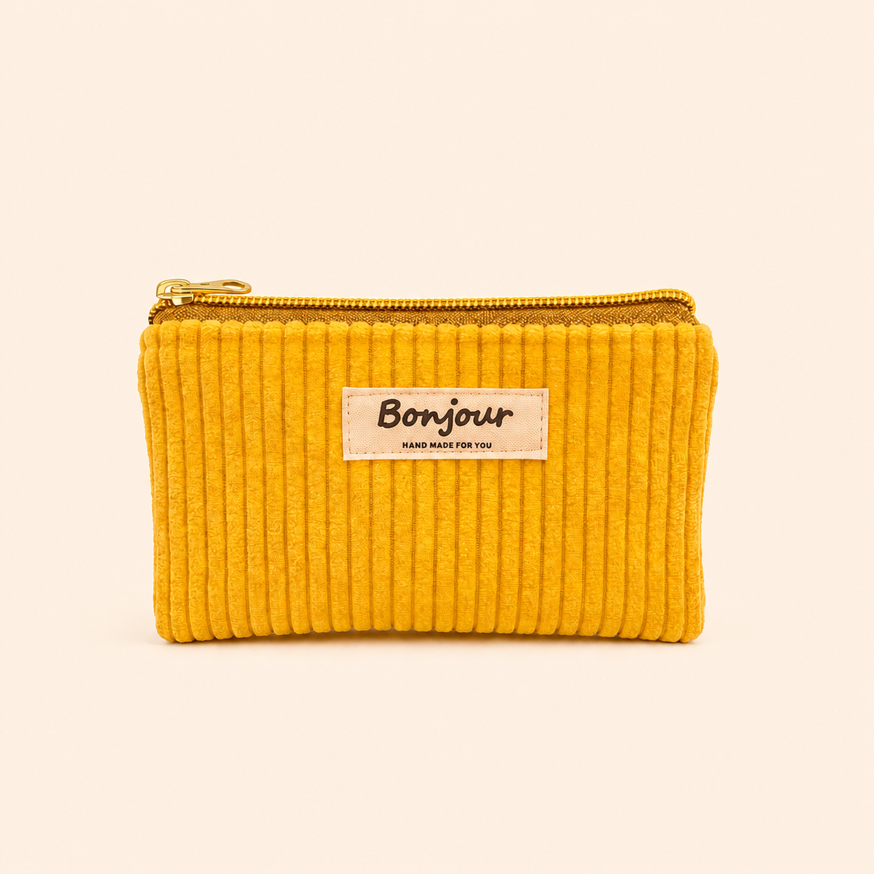 La mini pochette soleil moutarde