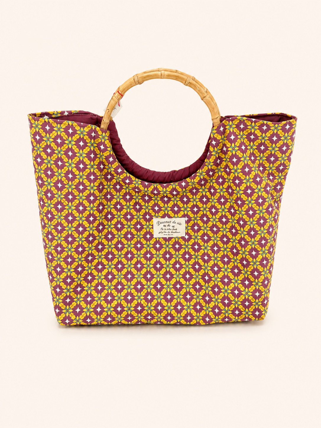 Le sac bambou mosaïque prestige