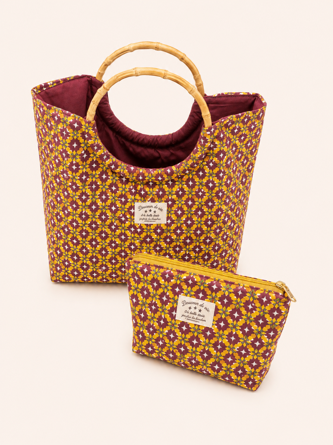 Le sac bambou mosaïque prestige