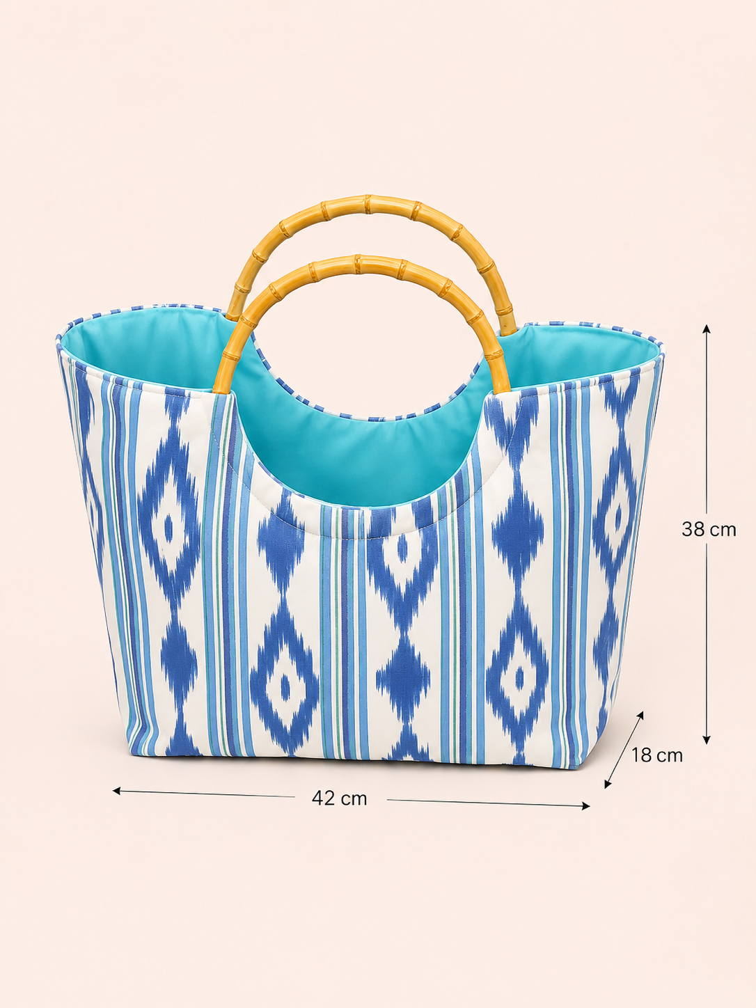 Le sac bambou Lagon bohème