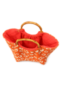 Le sac bambou corail fleuri