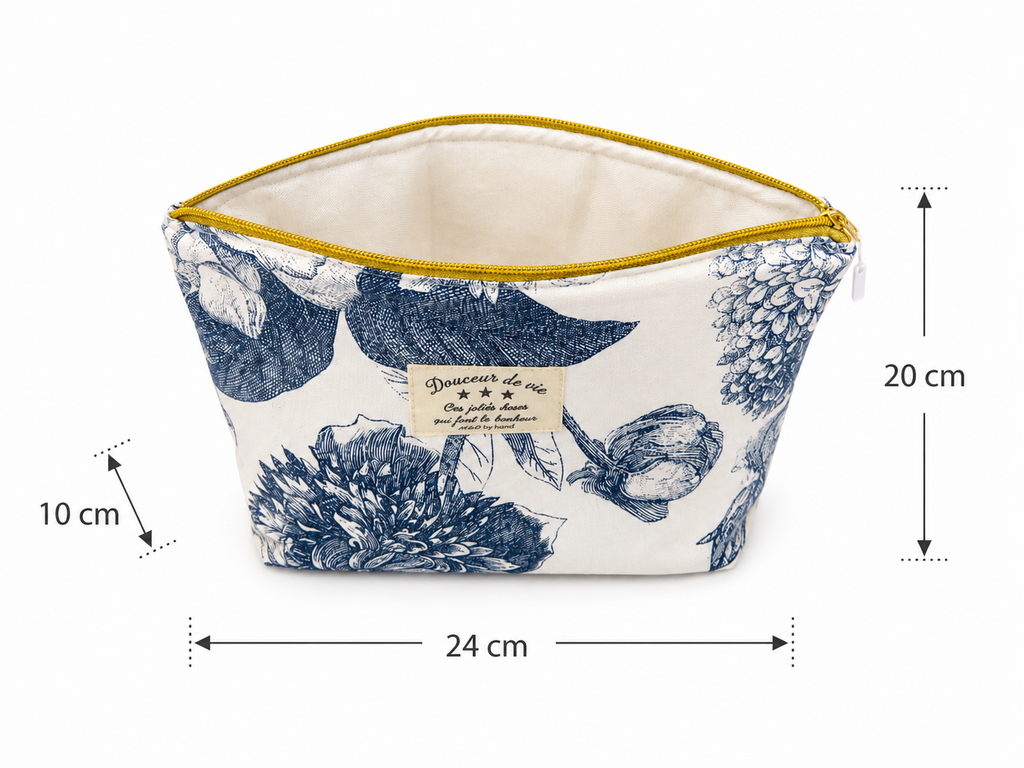 La pochette porcelaine bleue